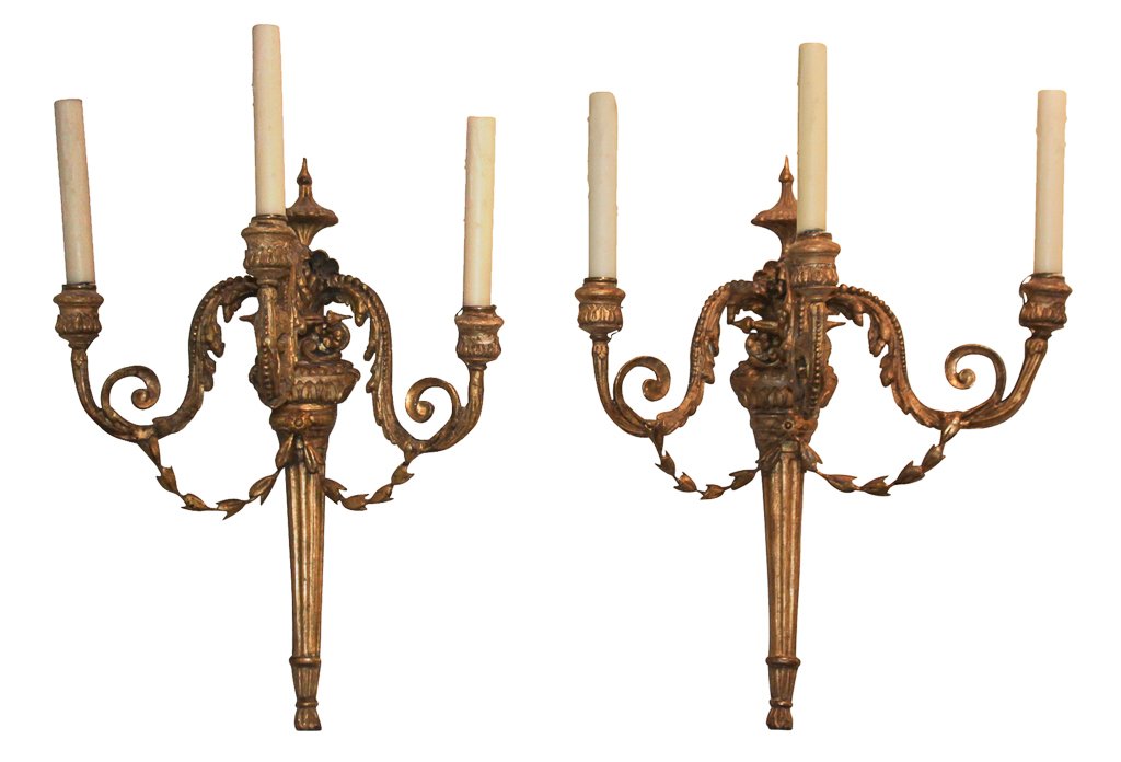 Pair Of 18th C. Italian Wall Sconces (1 of 10)