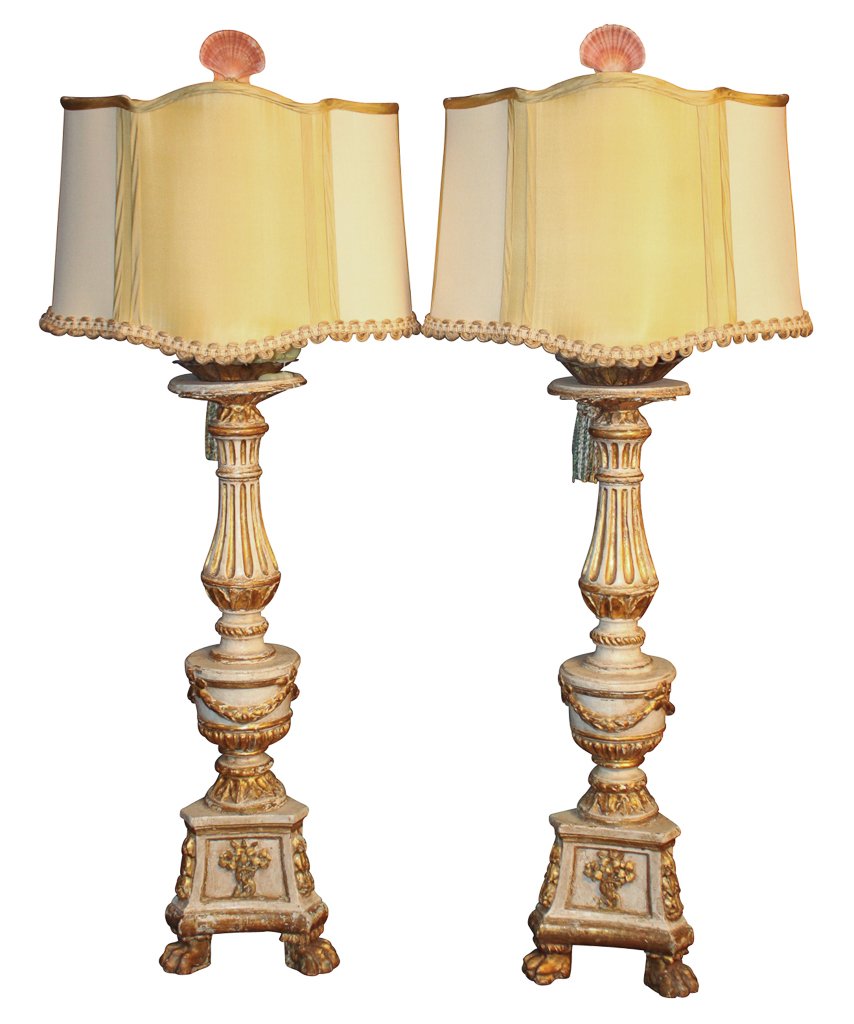 Pair Of Antique French Carved And Parcel Gilt (1 of 8)