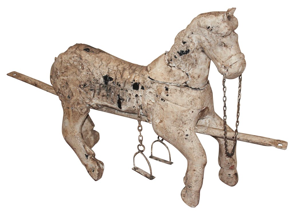 Painted Wood Carousel Horse (1 of 5)