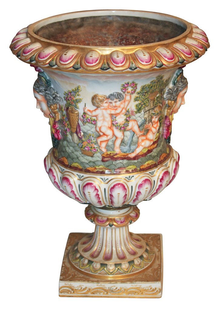19th C.  Capodimonte Planter (1 of 6)