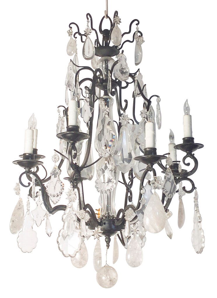 Antique French Rock Crystal Chandelier (1 of 6)