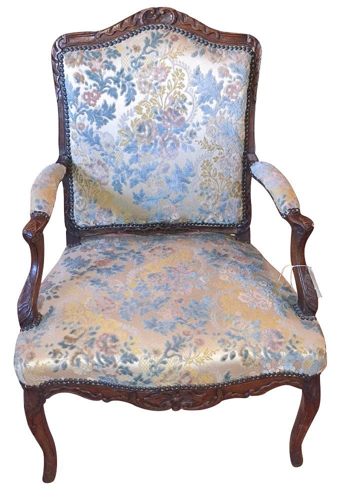 A French Regence Carved Walnut Armchair (1 of 4)