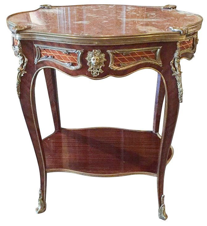 19th C. French Louis Xv Style Side Table (1 of 7)