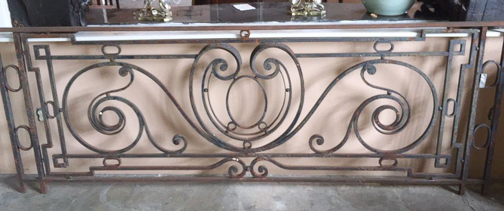 Large 19th C French Iron Balcony Rail (1 of 1)