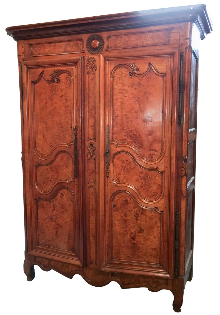 18th C. French Cherry And Burl Armoire (1 of 10)