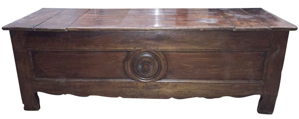 18th C. French Carved Oak Coffer (1 of 5)