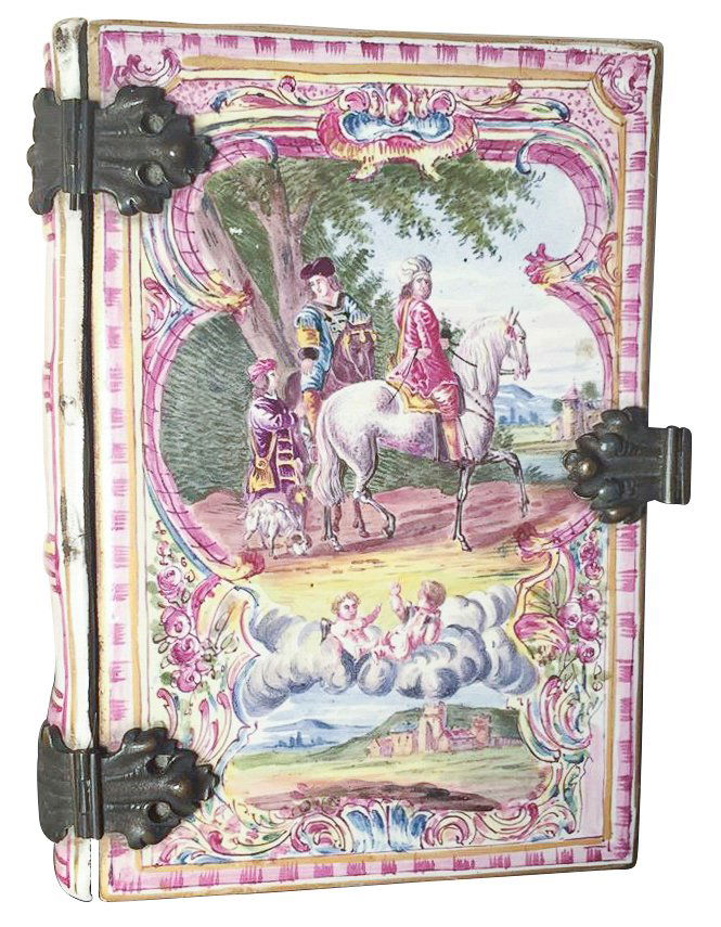 Antique French Porcelain Book Form Box (1 of 6)