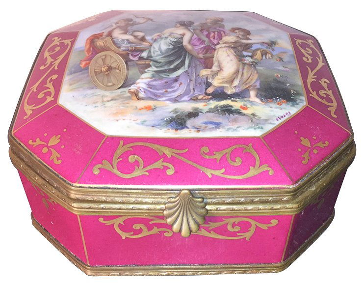 French Sevres Style Porcelain Box (1 of 6)