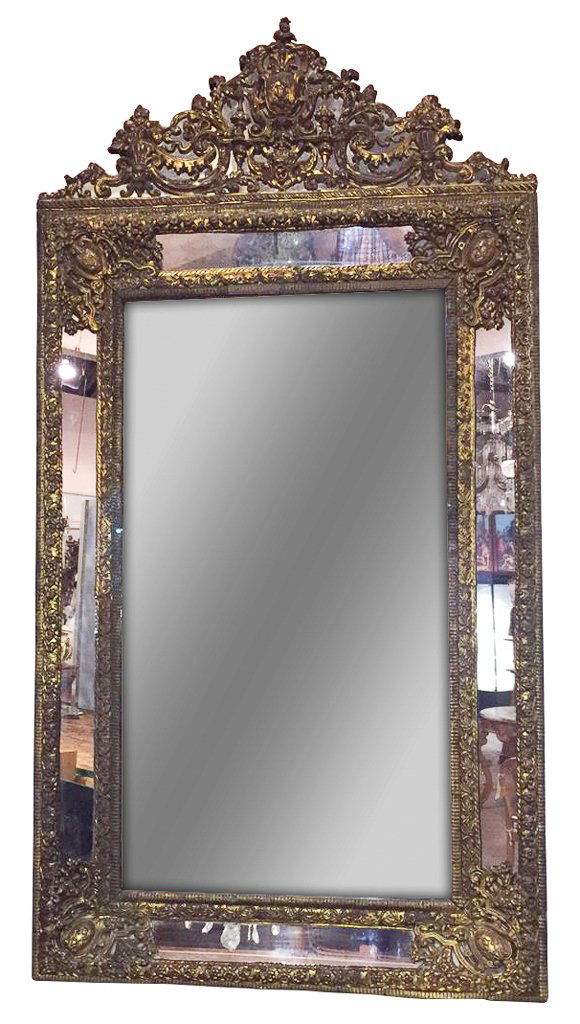 Impressive 19th C. Dutch Brass Embossed (1 of 5)