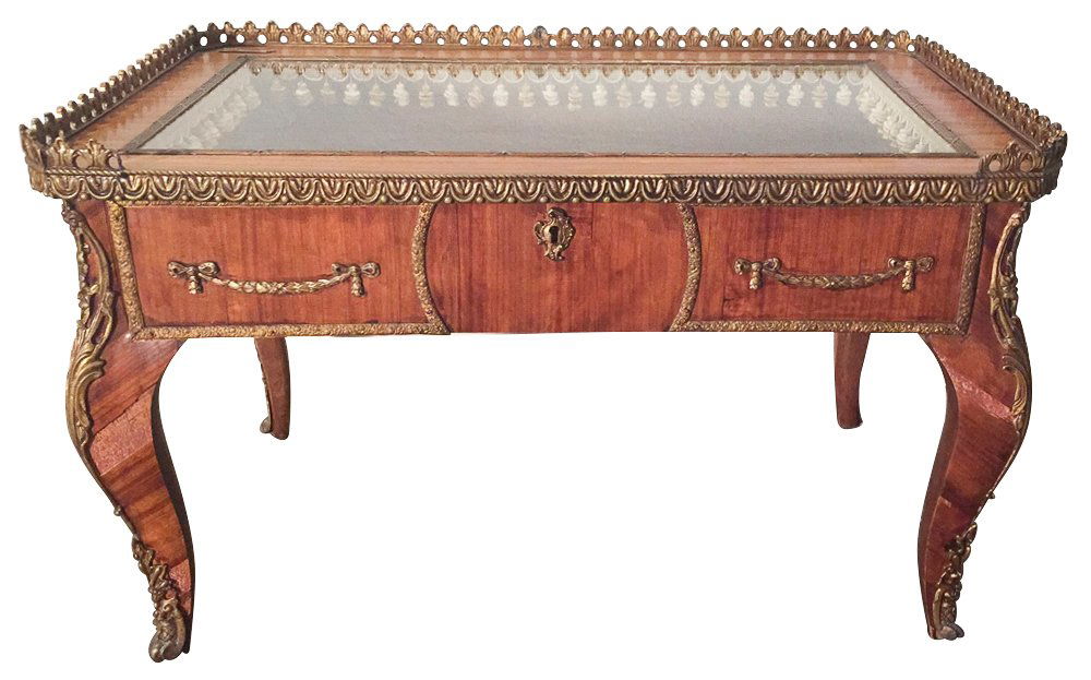 French Kingwood Low Vitrine Table (1 of 5)
