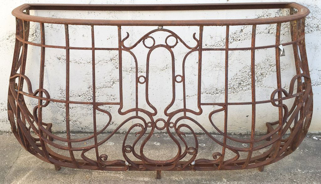 19th C. Antique French Iron Balcony (1 of 5)