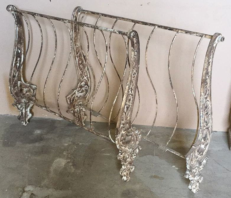 19th C. French Cast Iron Bed Frame (1 of 4)