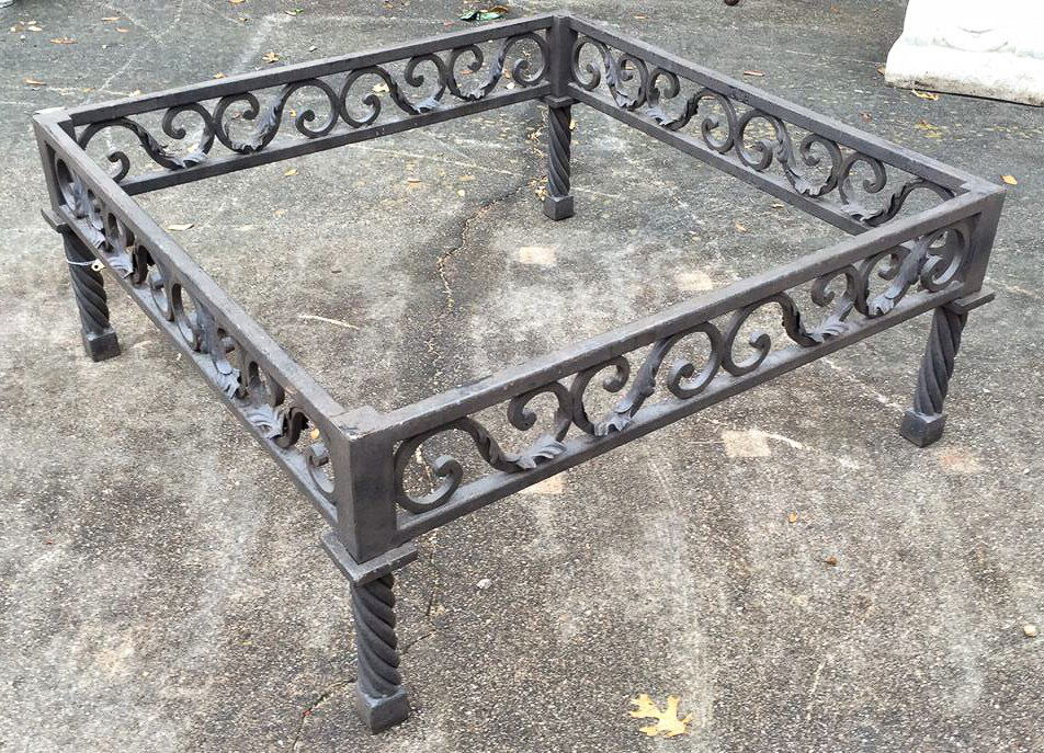 Custom Iron Scroll Design Coffee Table (1 of 4)