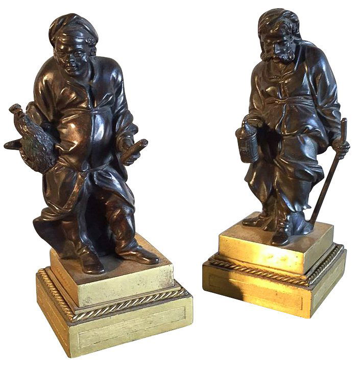 Pr. 19th C. French Bronze Figures, (1 of 5)