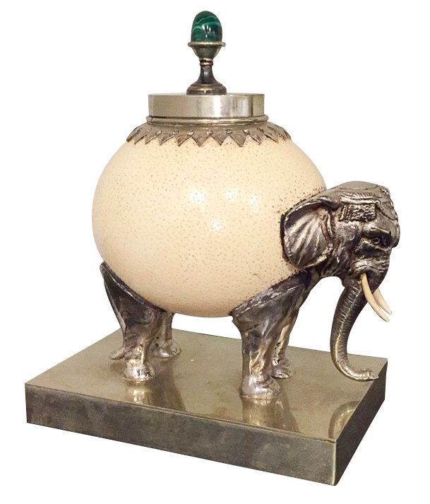 19th C. Elephant Form Compote With (1 of 6)