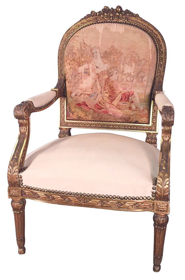 Large Scale French Louis Xvi Armchair (1 of 7)