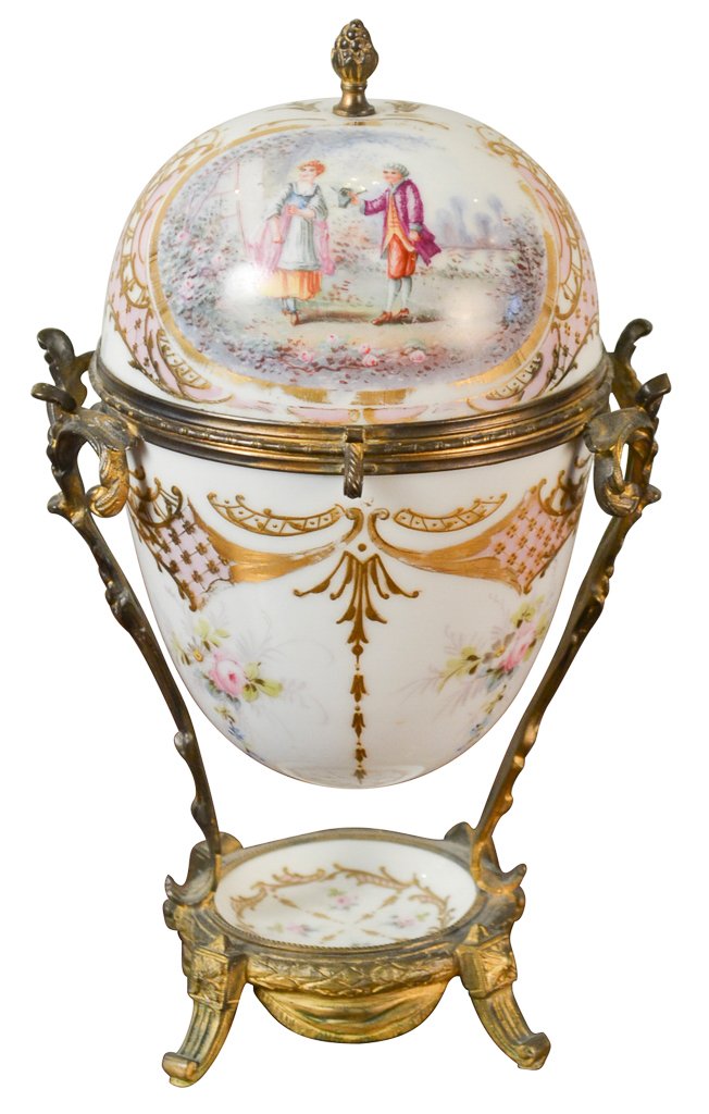 19th C.  Sevres Style Porcelain Compote (1 of 6)