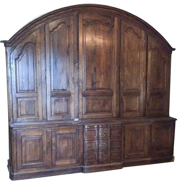 Massive French Oak Paneled Cabinet (1 of 8)