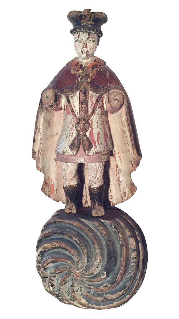 18th Century Wood Carved French Statue (1 of 8)