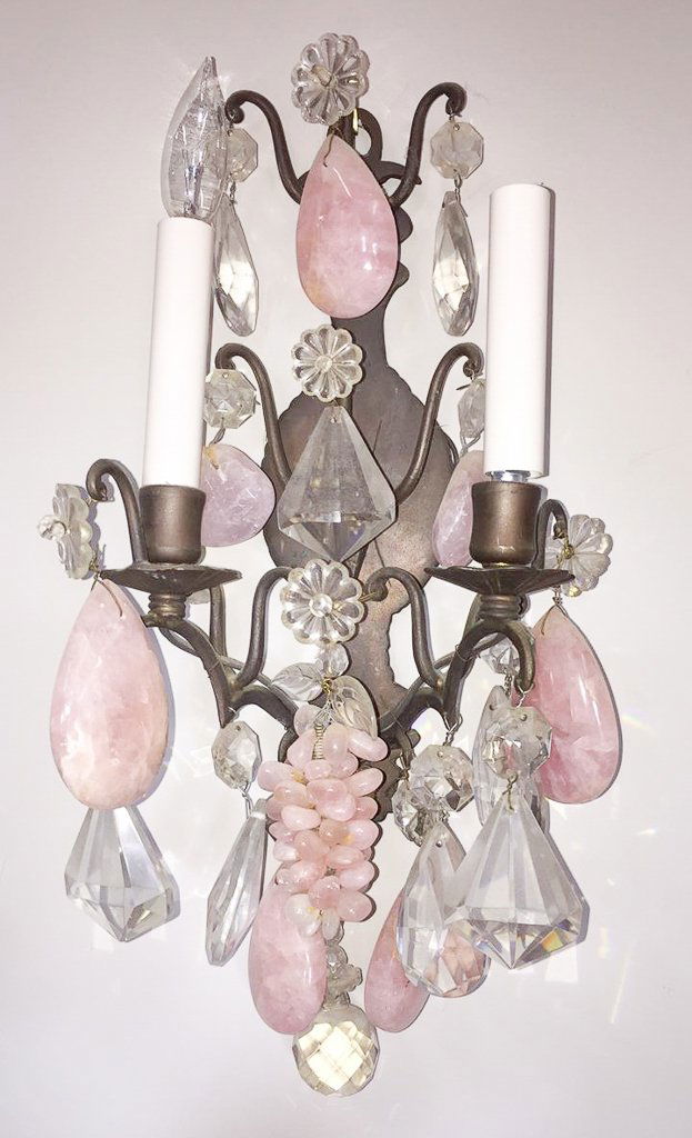 Nice French Style 2 Light Bronze And Crystal (1 of 2)