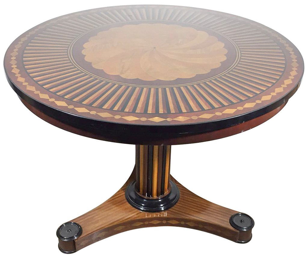 High Quality Regency  Inlaid Center Table (1 of 4)