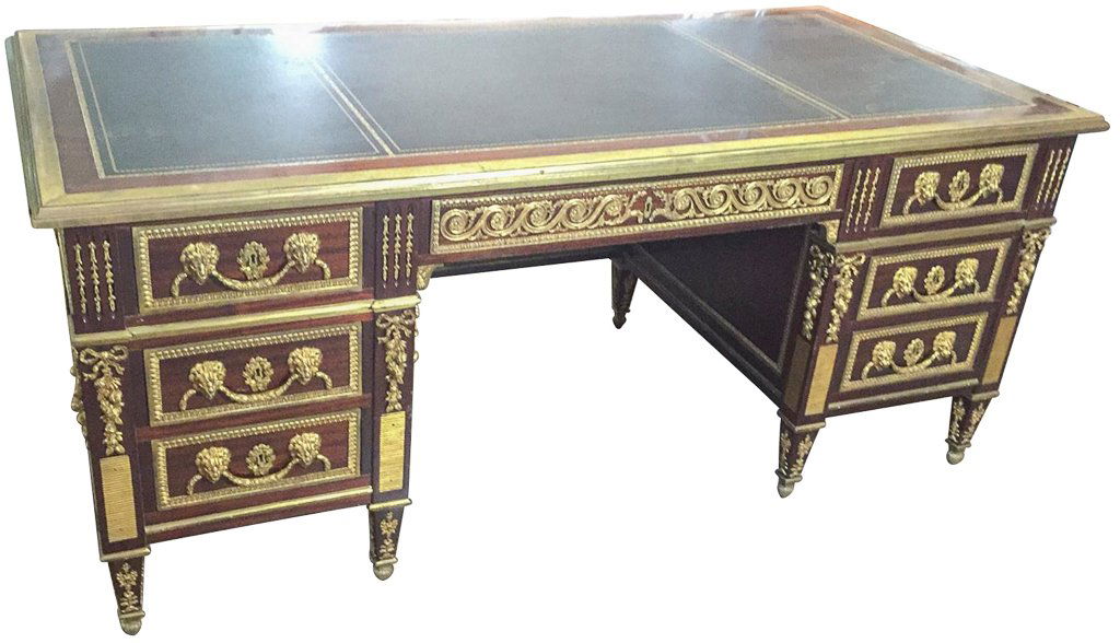 French Ormolu Mounted Bureau Plat, After Model (1 of 7)