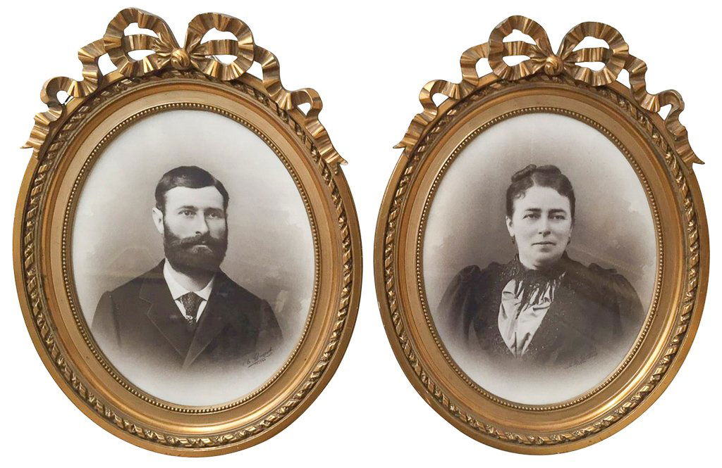 Pair Of French Portrait Photos (1 of 6)