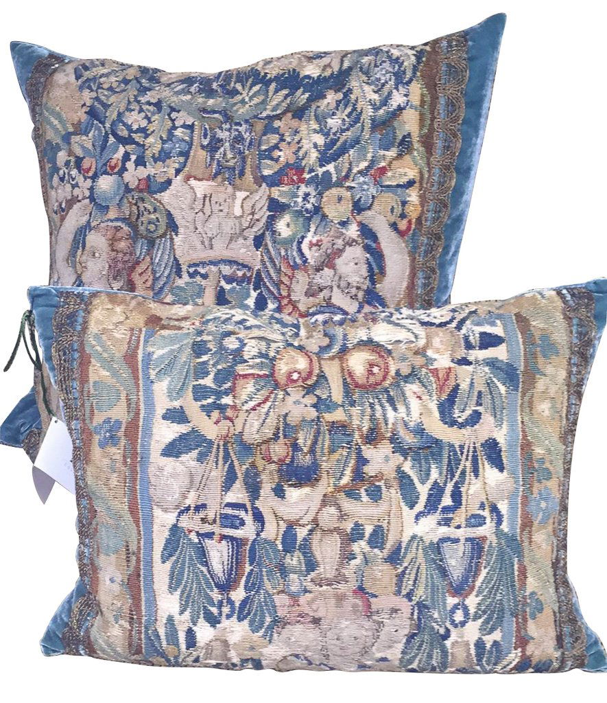 Two 18th Century Flemish Tapestry Panels, (1 of 4)