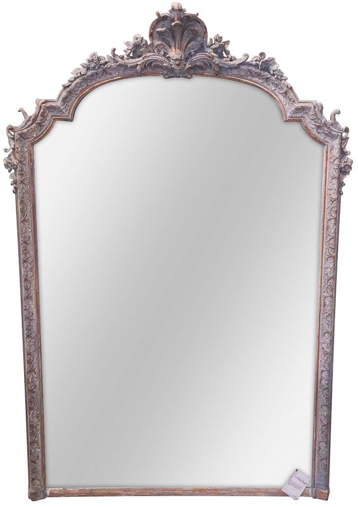 Late 19th C. French Louis Xv Over Mantel Mirror (1 of 5)