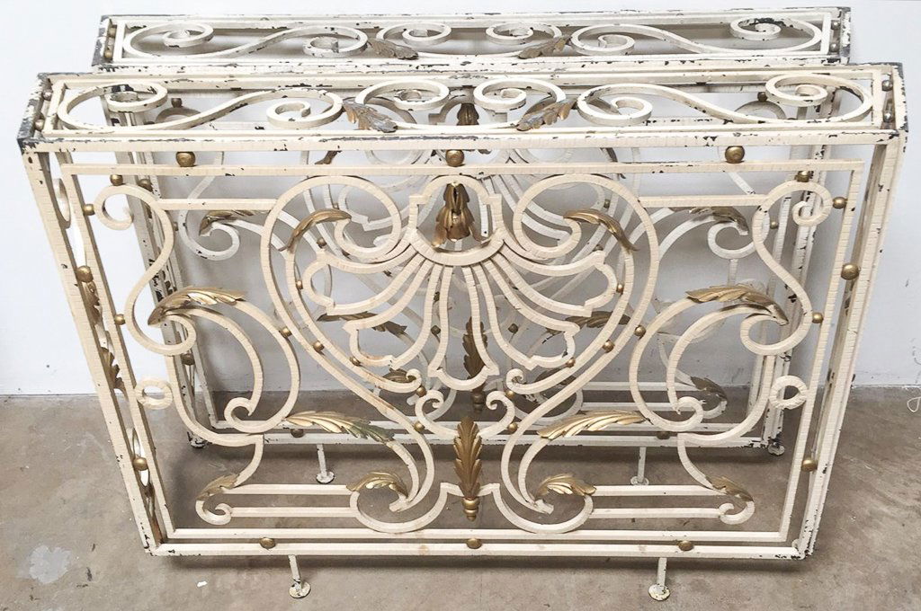 Pair Of Antique French Iron Consoles (1 of 3)