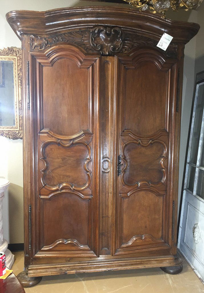 Rare 18th Century Lyonise Walnut Armoire (1 of 7)