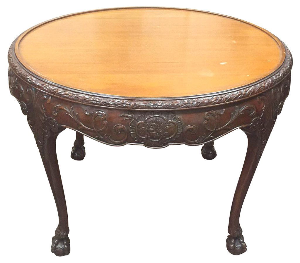 19th C. Irish Chippendale Center Table (1 of 6)