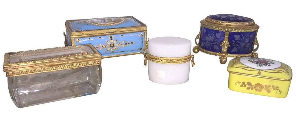Collection Of 5 Antique French Boxes (1 of 7)