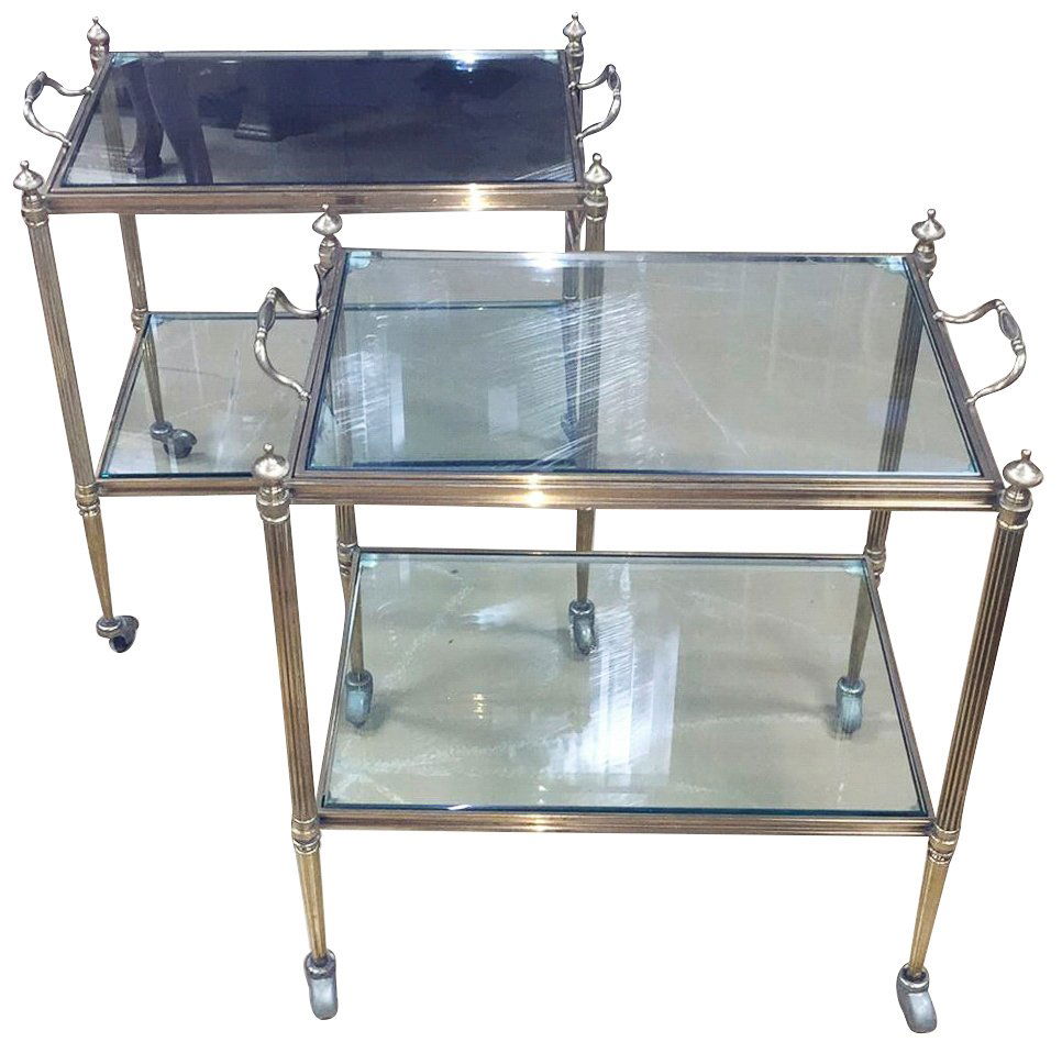 Pr Of French Jansen Heavy Bronze Dessert Tables (1 of 5)