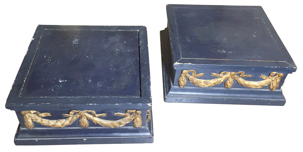 Pair Of Antique French Lacquered Stands, With (1 of 3)