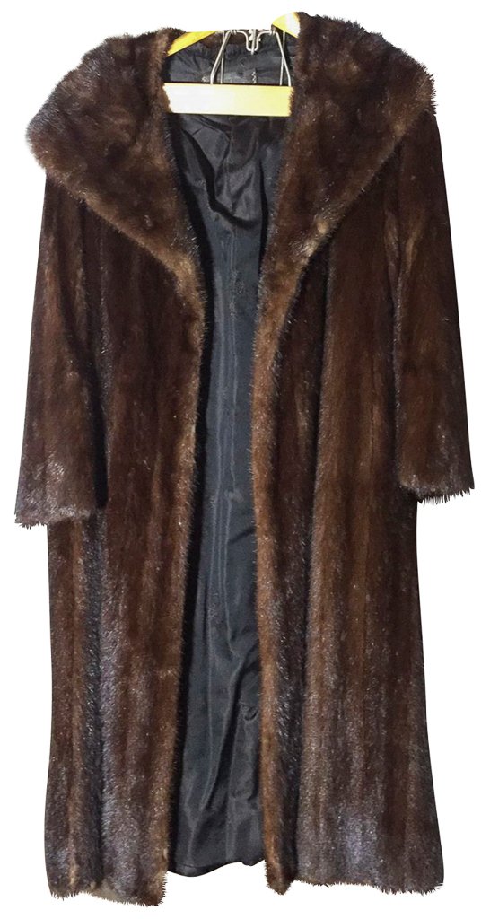 Full Length Mink Coat Good Condition: .