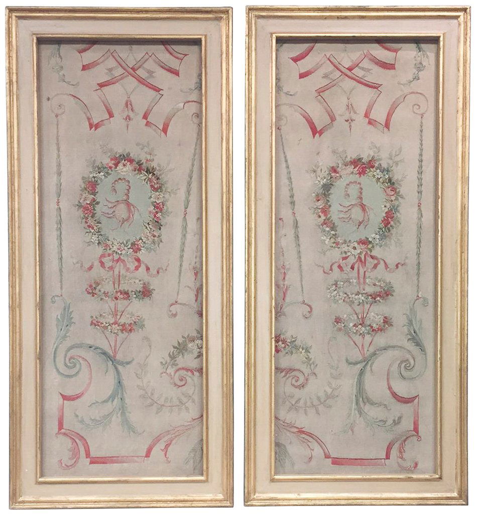 Nice Pair Of Antique French Aubusson Panels (1 of 3)