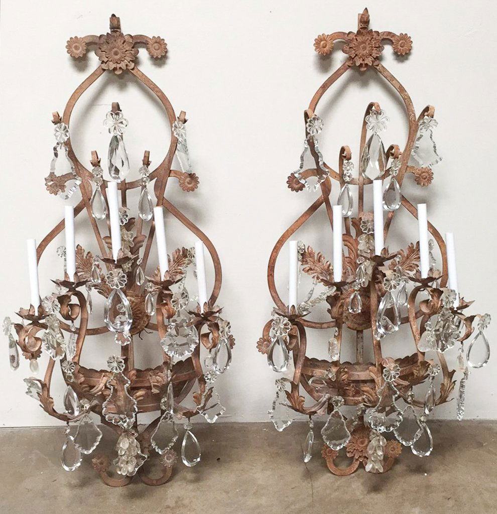 Palace Size Pr. Of 5 Lite Sconce, Custom Made (1 of 6)