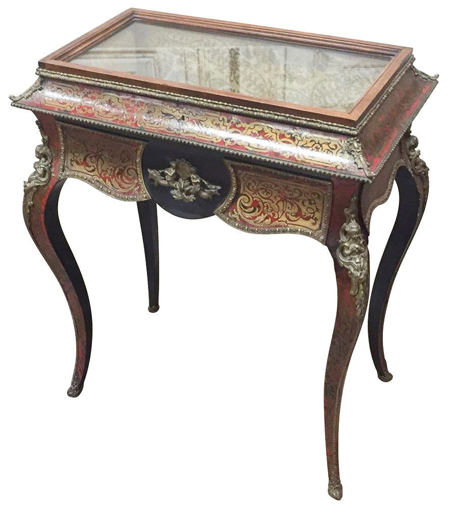 French Boulle Vitrine Table, 19th Century, (1 of 6)