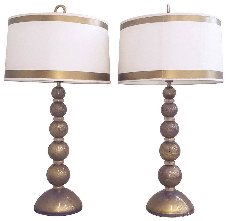 Fabulous Pair Of Murano Lamps, C.1970, (1 of 6)