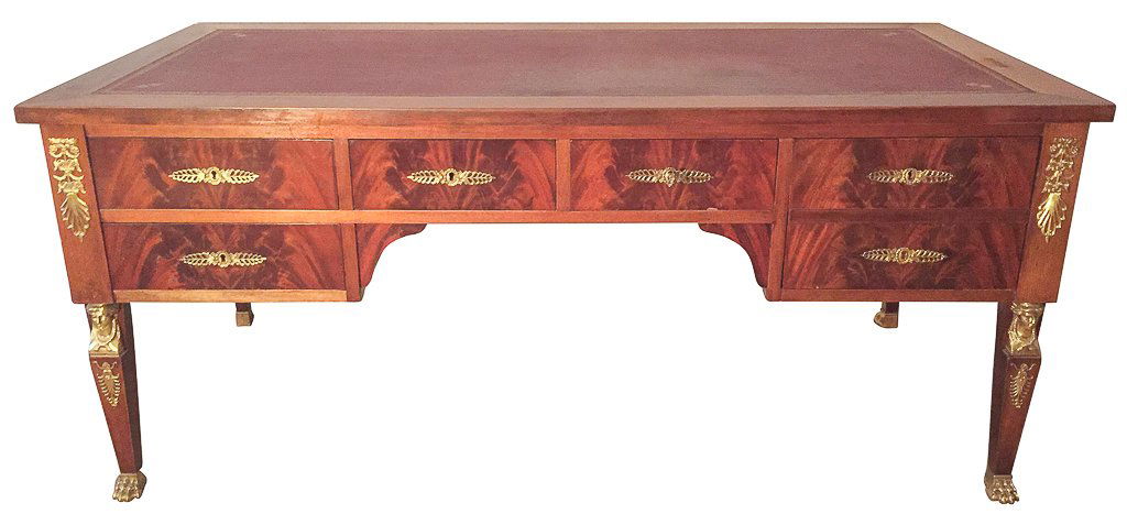 French Empire Mahogany Desk (1 of 7)