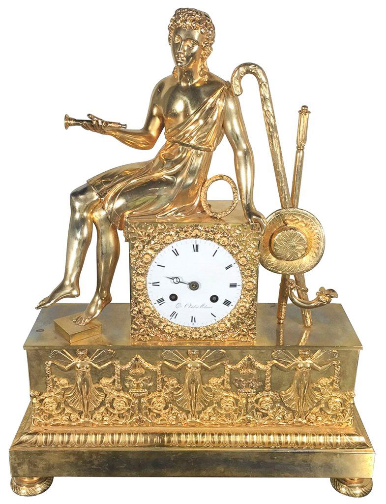 Superb French Directoire Mantle Clock, (1 of 2)