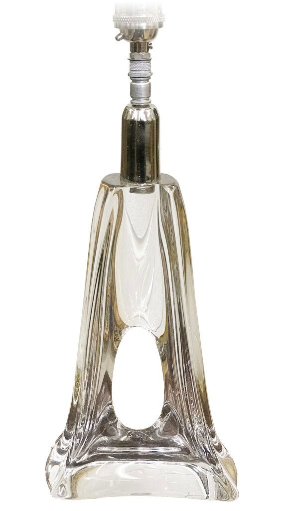 A Mid-century French Daume Crystal Lamp, (1 of 5)