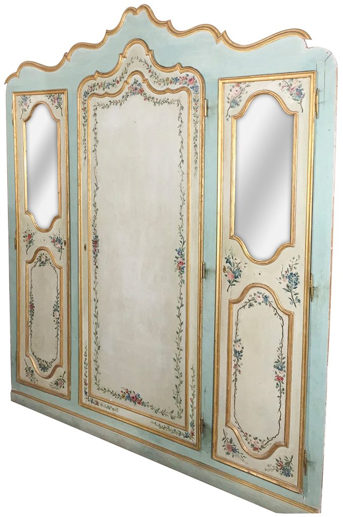 Large Italian Venetian Painted Cabinet Front, (1 of 6)