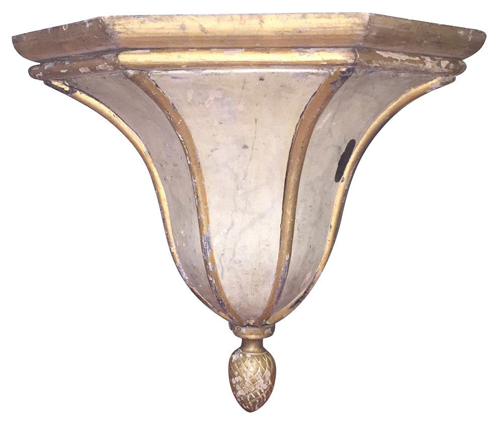 19th-century French Painted Wall Bracket (1 of 5)