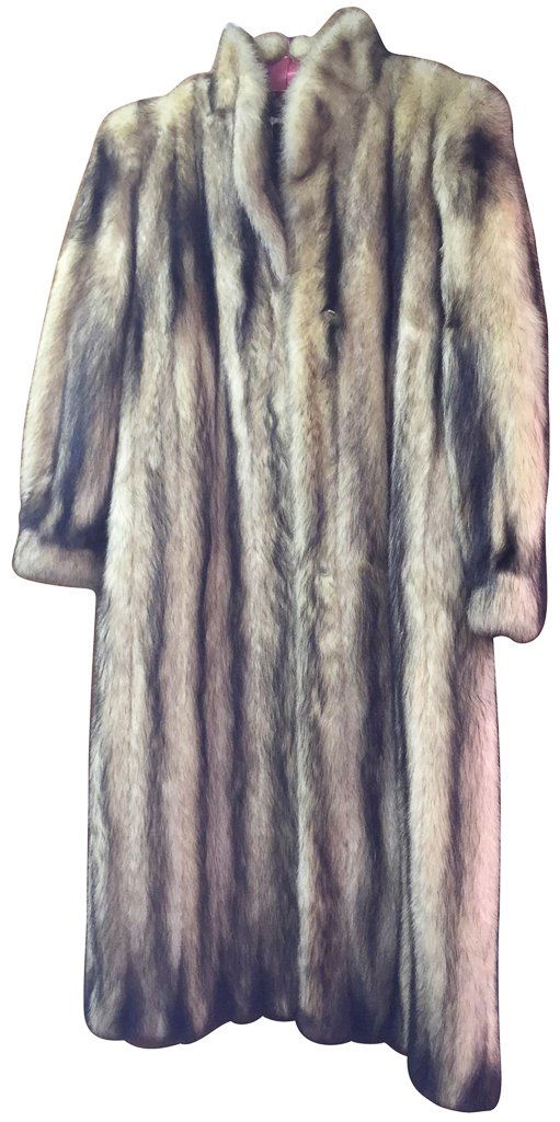 Unusual Full Length Mink Coat, Unique Dyed (1 of 4)