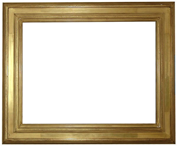 Replica frame - American, Arts & Crafts-style, hand: Replica frame - American, Arts & Crafts-style, hand carved & gilded, Harer-style cassetta frame by Eli Wilner & Co. Size: 19 1/2 x 25 1/2 x 4 Condition: Excellent condition