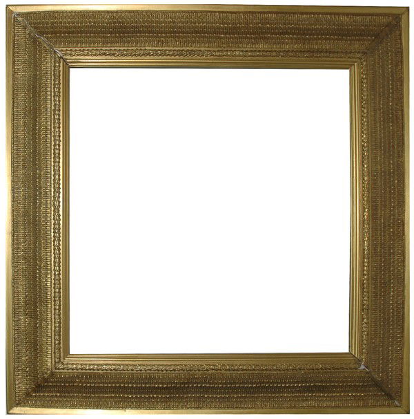 Replica frame - American, reverse grille Stanford W: Replica frame - American, reverse grille Stanford White-style frame, by Eli Wilner & Co. Size: 32 x 32 x 7 Condition: Fair condition