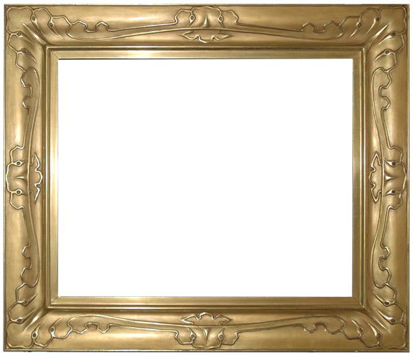 Replica frame - American, Arts & Crafts-style, han: Replica frame - American, Arts & Crafts-style, hand carved & gilded Taos frame Size: 26 x 32 x 5 1/2 Condition: Excellent condition