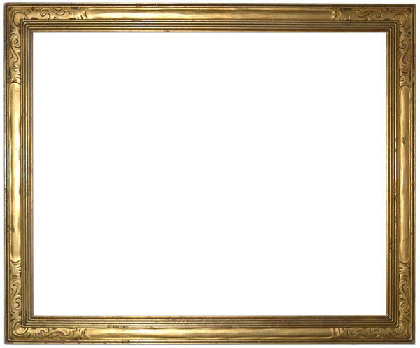American, 20th Century, Arts & Crafts, hand carved: American, 20th Century, Arts & Crafts, hand carved & gilded frame by Newcomb-Macklin Size: 24 x 30 x 2 1/2 Condition: Good condition